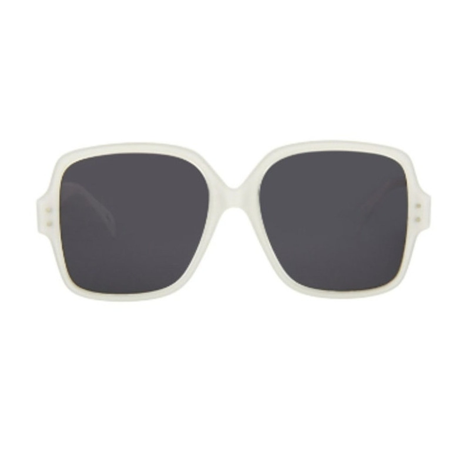 Alaa 56mm Square Sunglasses White Grey